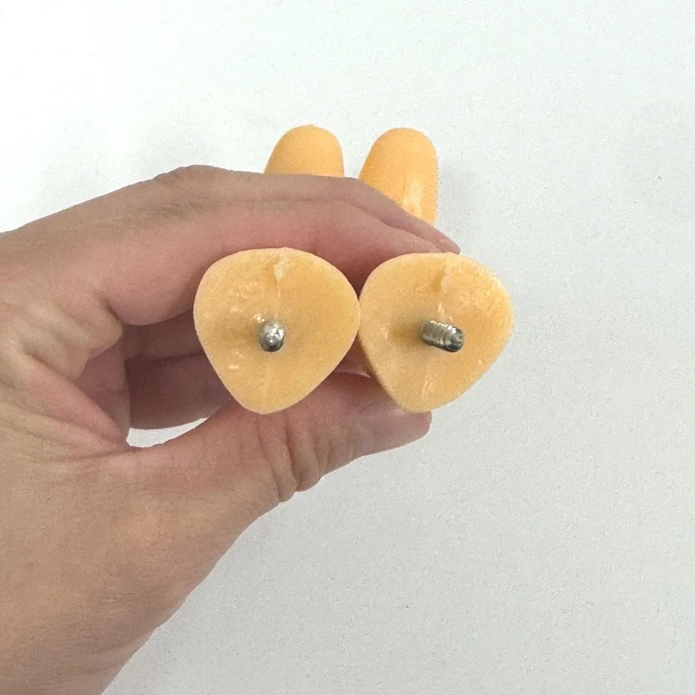 Vintage plastic wall screw mount hook sets